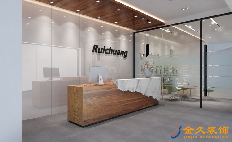 辦公室前臺裝修效果圖